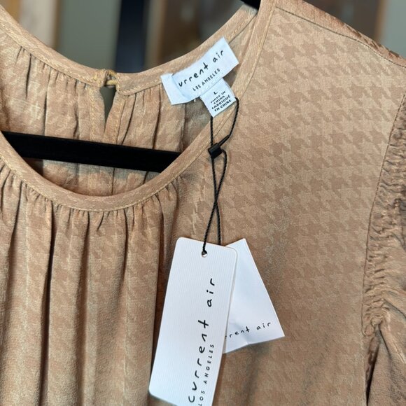 NWT Current Air Los Angeles Long Sleeve Jacquard Midi Dress Size Large - Picture 9 of 9